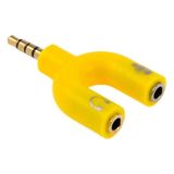 Ally 3.5 mm Kulaklık Mikrofon Çoklayıcı 3.5 mm Splitter Dönüştürücü AL-32497 - Sarı