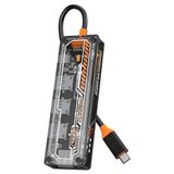 Ally 5ın1 Type-C To Usb3.0 + Usb2.0 *2 + Type-C Pd 100W + HDMI Çoğaltıcı Transparan HUB-(5775)