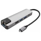 Ally 5in1 USB 3.1 Type C To HDMI 2xusb 3.0 RJ45 Ethernet Dönüştürücü ADAPTÖR-(5775) - Seçenek