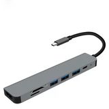 Ally 7İn1 Usb 3.1 Hdmı 4K 30Hz 2K 1080P Type-C Hub Adaptör Dönüştürücü-1852