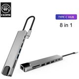 Ally 8 Port USB 8in1 3.0 Type-C HDMI 3xusb+2 Pd) RJ45 Hub Adaptör Çoklayıcı Tf Sd KART-1852 - Belirtilmemiş