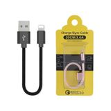 Ally Apple iPhone Uyumlu iOS 3.0A Hızlı Şarj Halat Usb Kablo 20Cm (324799018) rose-gold