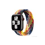 Ally Apple Watch 7-8 45mm 6-5-4 44mm Uyumlu Single loop Plastik Kayış Kordon 3-2-1 42mm Gökkuşağı
