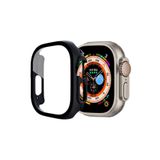 Ally Apple Watch Ultra 49mm için Hard PC Full Koruma Sert Armor Zırh Kılıf SİYAH