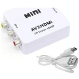 Ally Av To Hdmı Mini Switch Rca Composit Audio Video Hdmı Görüntü Çevirici Full Hd Ve 720P Dönüştürü-(5775)