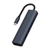 Ally BYL-2302 5 In 1 Type-C To USB + Type-C + Ethernet Dönüştürücü Çoğaltıcı HUB-(5775)