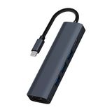 Ally BYL-2302 5 In 1 Type-C To USB + Type-C + Ethernet Dönüştürücü Çoğaltıcı Hub ALL-36259 - Gri