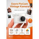 Ally Ezere PixCam Vintage Taşınabilir Mini Dijital Kamera Selfie Video Vlog Kamerası Mini Anahtarlık