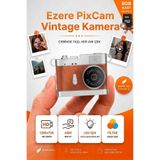Ally Ezere PixCam Vintage Taşınabilir Mini Dijital Kamera Selfie Video Vlog Kamerası Mini