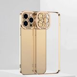 Ally Fashion Series iPhone 12 Pro Kılıf Renkli Kenar Lazer Çerçeveli Silikon KILIF-(5775) - Mavi