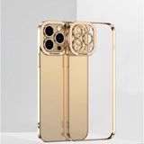Ally Fashion Series İphone 12 Pro Kılıf Renkli Kenar Lazer Çerçeveli Silikon Kılıf-(5775)