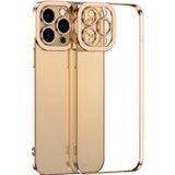 Ally Fashion Series İphone 12 Pro Max Kılıf Renkli Kenar Lazer Çerçeveli Silikon Kılıf-(5775)