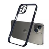Ally Fashion Series İphone 13 6.1İnç Kılıf Renkli Kenar Lazer Çerçeveli Silikon Kılıf-(5775)
