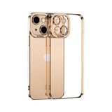 Ally Fashion Series iPhone 13 Mini 5.4İnç Kılıf Renkli Kenar Lazer Çerçeveli Silikon Kı