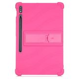 Ally Galaxy Tab S8 S7 T870 / T875 11 Inç Standlı Silikon KILIF-(5775) - TOPRAK5244-5037 - Kırmızı