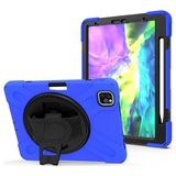 Ally iPad Air 4. Nesil 10.9 Kılıf Shockproof 3 Katmanlı Standlı Zırh Kılıf Kalem Yerli AL-33406 Mavi