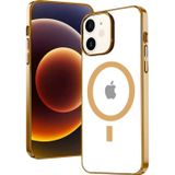 Ally İphone 12 - 12 Pro 6.1İnç Magsafe Uyumlu Renkli Kenar Silikon Kılıf-(5775)