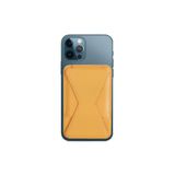 Ally Iphone 13-12`ler Için Standlı Deri Cüzdan Magsafe Kartlık Cüzdan Kılıf Sarı