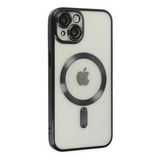 Ally iPhone 14 Plus 6.7 inç Renkli Kenar Lazer Çerçeveli Magsafe Uyumlu Silikon Cep Telefonu Kılıfı