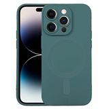 ALLY iPhone 14 Pro 6.1inç Liquid Silica Magsafe Uyumlu Silikon Kılıf YEŞİL