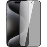 ALLY İPhone 15 3D Full Privacy Gizlilik Cam Ekran Koruyucu Anti-Spy-(5775)