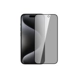 Ally İPhone 15 Plus 3D Full Privacy Gizlilik Cam Ekran Koruyucu Anti-Spy SİYAH