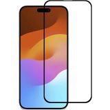 Ally iPhone 15 Plus Full Glue Tempered Kırılmaz Cam Ekran Koruyucu - Siyah