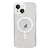 Ally İphone 15 Plus Magsafe Uyumlu Manyetik Şeffaf Silikon Kılıf-(5775)