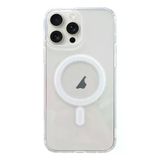 Ally İphone 15 Pro Magsafe Uyumlu Manyetik Şeffaf Silikon Kılıf-(5775)