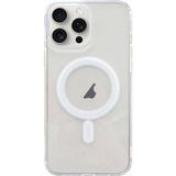 Ally İphone 15 Pro Max Magsafe Uyumlu Manyetik Şeffaf Silikon Kılıf-(5775)