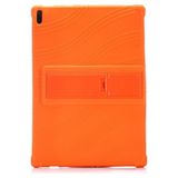 Ally Lenovo Tab E10 TB-X104F Tab 4 10.1 Inch Tablet Standlı Silikon Kılıf AL-34086 - Turuncu