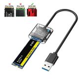 Ally M.2 Sata USB 3.0 Gen1 SSD Harddisk Kutusu M.2 NGFF- JMS578 Taşınabilir Disk Aparatı