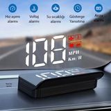 Ally M3 Hud Obd2 Head-Up Display Dijital Hız Göstergesi E-Obd ve Gps Destekli Obd - SA002G-6EQ30 - Siyah