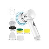 Ally Magic Brush 5In1 Fırça Başlıklı Şarjlı Temizleme Fırçası Banyo/Fayans/Zemin Temizleyici-(5775)