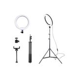 Ally Mobile Ally 10 Inch Halka Led Tripod(2m)youtuber Video Selfie Stüdyo Makyaj Işığı