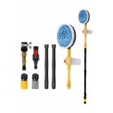 Ally Mobile Ally Otomatik Dönen Araç Yıkama Fırçası Mikrofiber Araba Yıkama Paspas Sabunluk Set