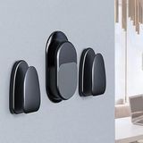 Ally Mobile Mıknatıslı Suction hook 3 Parça Araç &Ev Kablo Tutucu,Toparlayıcı SİYAH