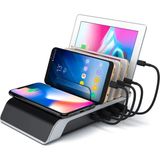 Ally Multiport 10W Wireless Kablosuz Şarj Cihazı Organizer STAND-(5775) - MCT2462-6946 - Renkli - Siyah