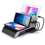 Ally Multiport 10w Wireless Kablosuz Şarj Cihazı Organizer Stand Siyah