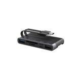 Ally NK-1048HD 6in1 USB + Type-C + Lightning + Sd-Tf Kart Okuyucu Çevirici Adaptör - Siyah