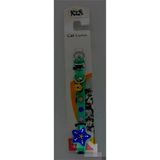 ALLY PAWS YILDIZ DESENLİ SİLİKON KEDİ BOYUN TASMASI ZİLLİ