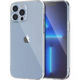 Ally Space İphone 13 Pro 6.1İnç Kamera Korumalı Premium Silikon Şeffaf Kılıf-(5775)