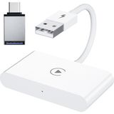 Ally Usb+ Type-C iPhone Kablosuz Wireless Carplay Adaptör Çevirici AL-35326 - Beyaz