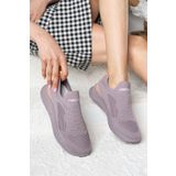 Allyup Günlük Kadın Erkek Lila Sneaker Nefes Alabilen Hafif Yürüyüş Bağcıksız Esnespor Ayakkabı 041f