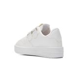 Allyup Günlük Kız Erkek Çocuk Beyaz Sneaker Cırtlı Çift Şeritli Rahat Hafif Spor Ayakkabı Zl001