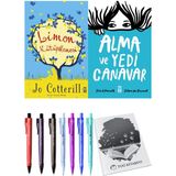 Alma ve Yedi Canavar ve Limon Kütüphanesi 2'li Set - Kalem