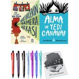 Alma ve Yedi Canavar ve Sözcüklerin Kamera Arkası 2'li Set - Kalem