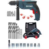 Alman 3400 Watt Sjs Metal Sanzıman Devir Ayarlı Süper Torq Darbeli Matkap 30 Parça Setli Su Yeşili