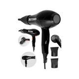 Alman 3600 W Profesyonel Saç Kurutma Makinesi, Fön Makinesi, Ac Motor MS-9001, Siyah, 2 Adet Başlık - Çok Renkli