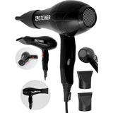 Alman 3600 Watt Profesyonel Saç Kurutma Makinesi Fön Makinesi Ac Motor MS-9001 Siyah + 2 Adet Başlık - Çok Renkli